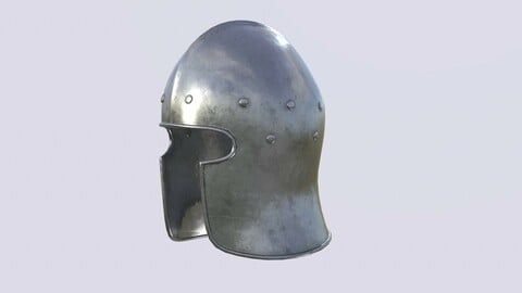 Medieval Barbute Helmet