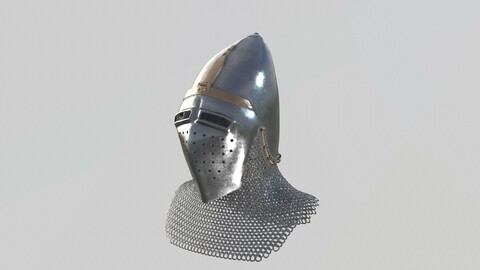 Medieval Bascinet04 Longface visor