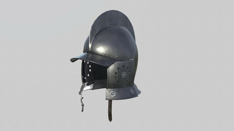 Conquistador Morion Helmet01