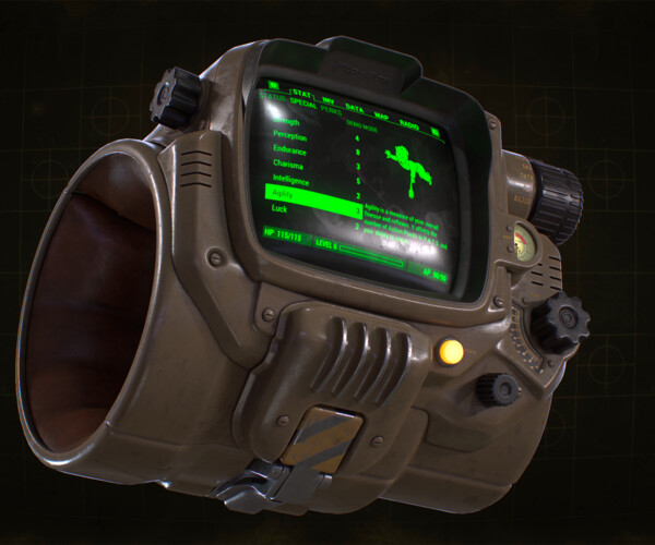 ArtStation - Fallout 4 Fanart - Pip-Boy 3000 Mark IV | Game Assets