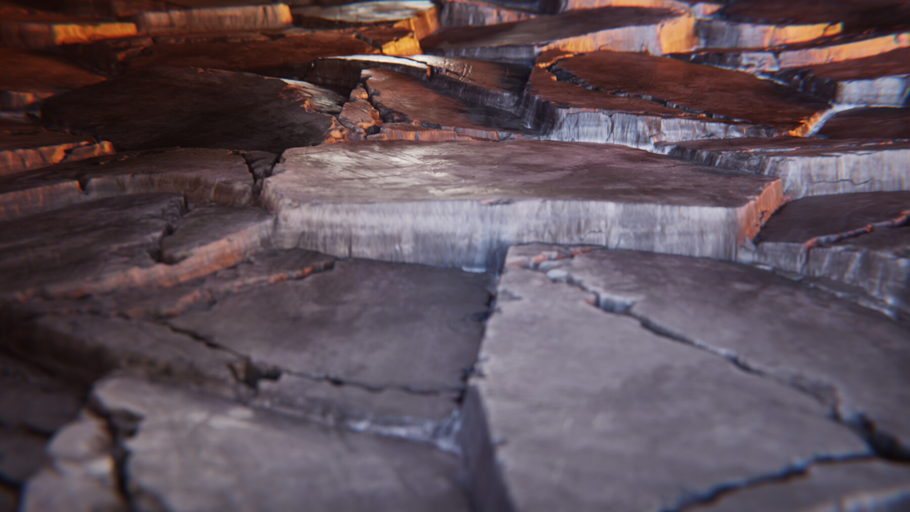 ArtStation 3 in 1 Cracked Concrete and fleshy eyes SBSAR Resources