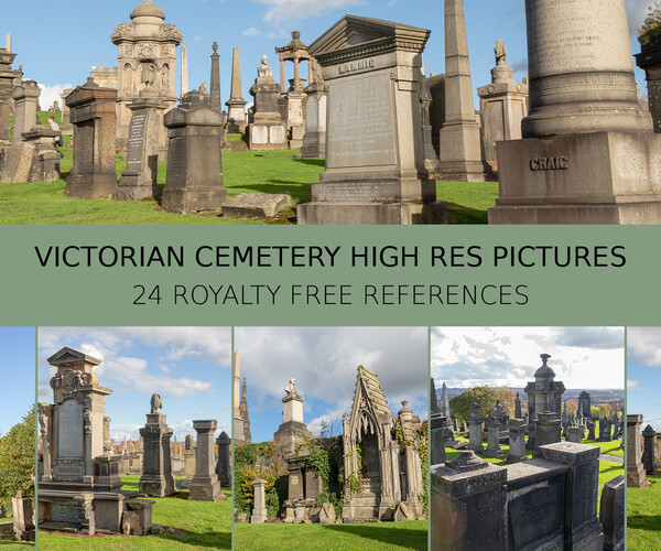 ArtStation - Reference Pack - Victorian Cemetery 01 | Resources