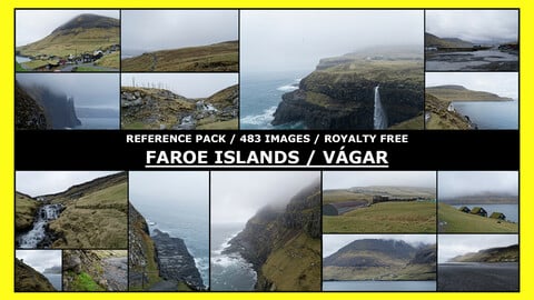 FAROE ISLANDS - Vágar / Photo Reference / 483 images