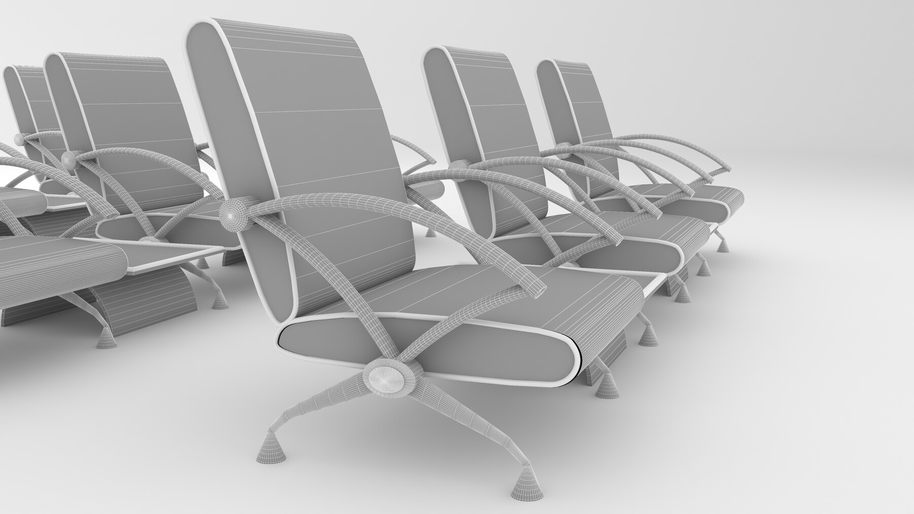 ArtStation Airport Chairs 4K Resources