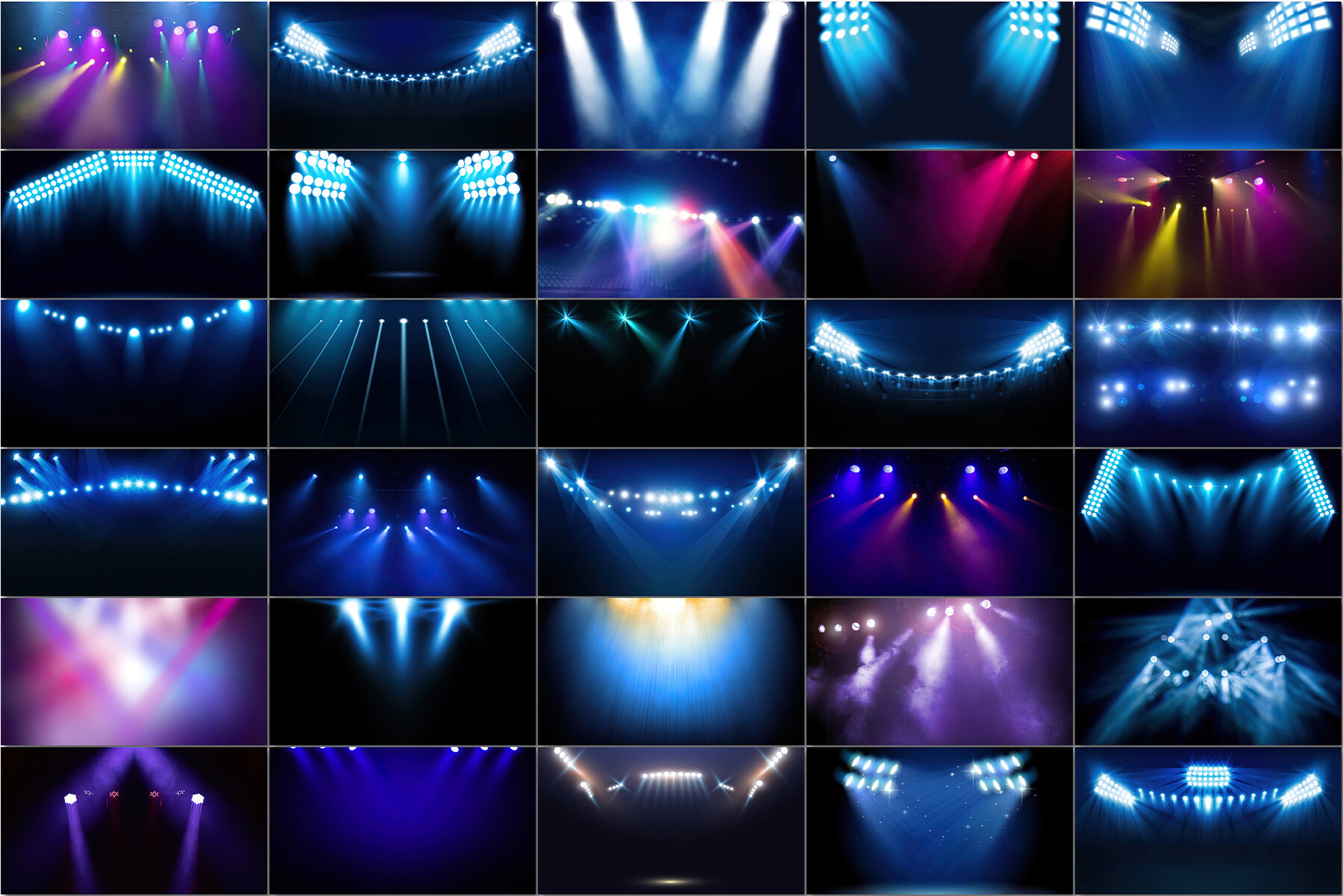 TIGPEEK 60 Stage Lighting Overlays, Stage arena lighting background