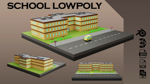 school lowpoly vol 01