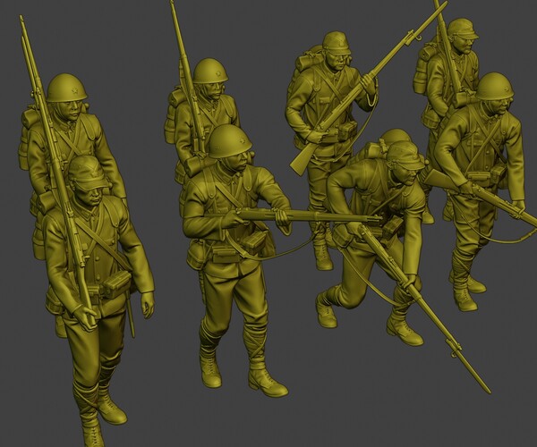 ArtStation - Japanese soldier ww2 J1 Pack2 | Resources