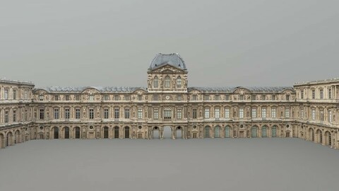 Cour carrée, Louvre Museum - photogrammetry
