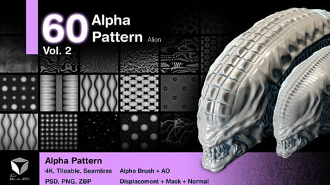 60 Alpha Pattern Vol 2 (4K Seamless)