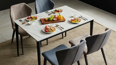 Ceramic Nordic Dining Table Set