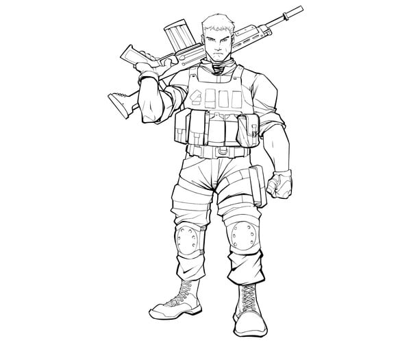 ArtStation - Soldier Line Art | Artworks