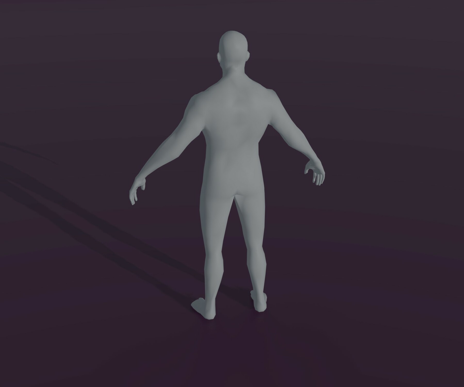 ArtStation - Male Body Base Mesh Animated and Rigged 3D Model | Game Assets