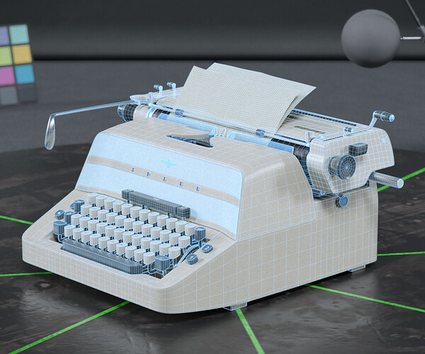 ArtStation Typewriter from 'The Shining' Game Assets