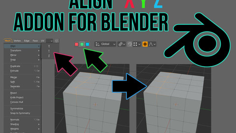 Align XYZ addon for Blender