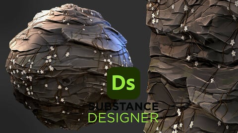 Stylized Rock Surface - Substance 3D Designer