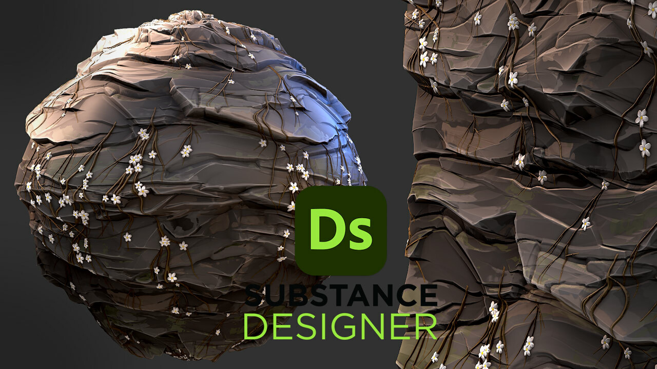 3dextrude Tutorials Stylized Rock Surface Substance 3d Designer