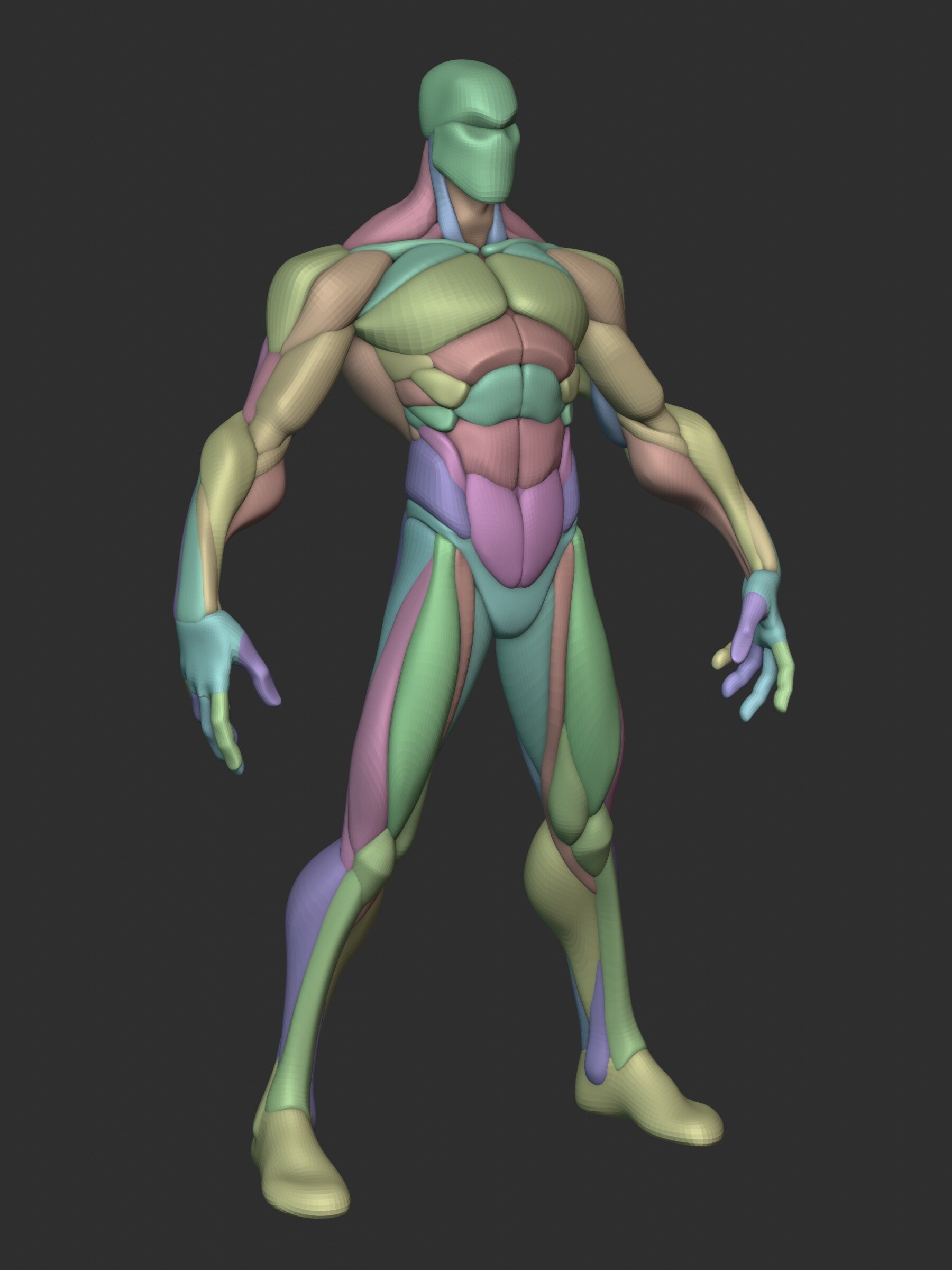 ArtStation - Stylized Warrior Anatomy Blockout V2 | Resources