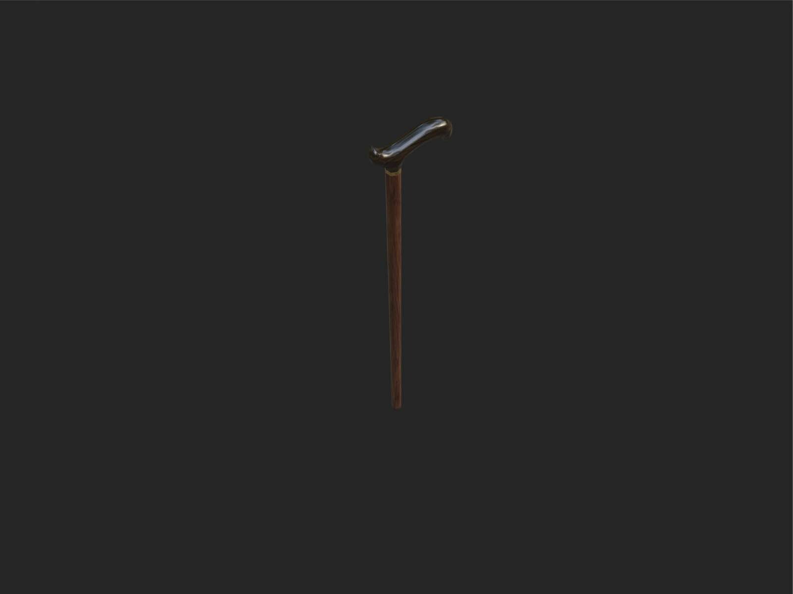 ArtStation - wood walking stick | Game Assets