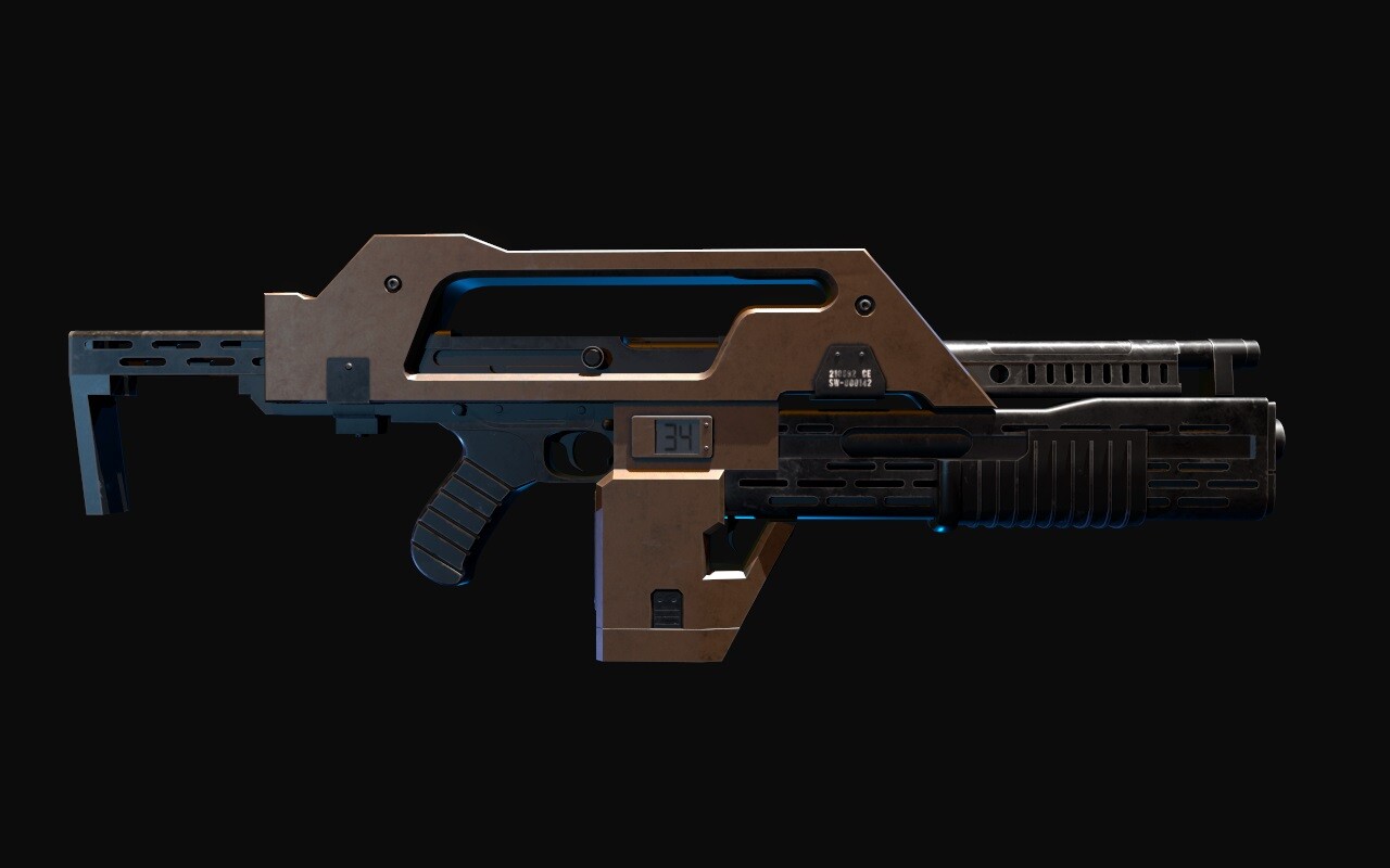 ArtStation - M41A Pulse Rifle Alien | Resources