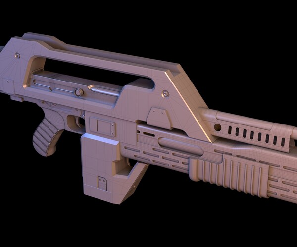 ArtStation - M41A Pulse Rifle Alien | Resources