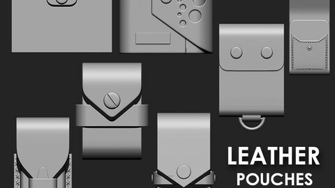 Leather Pouches IMM Bruch Pack 7 in one