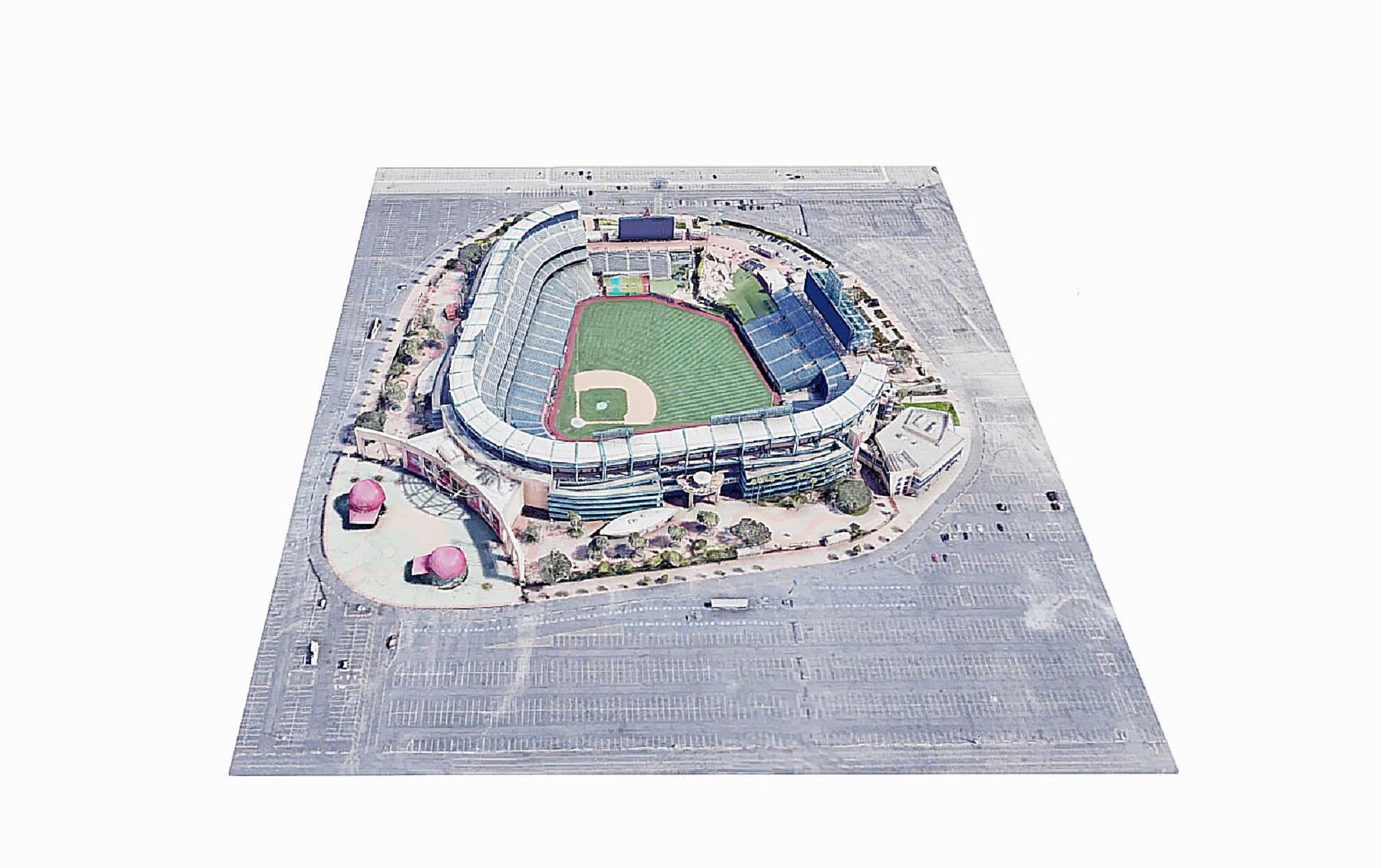 Dodger Stadium,baseball,los angeles,map,scan - 3D model by SENSIET