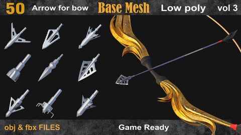 50 Arrow for bow _basemesh_vol 3
