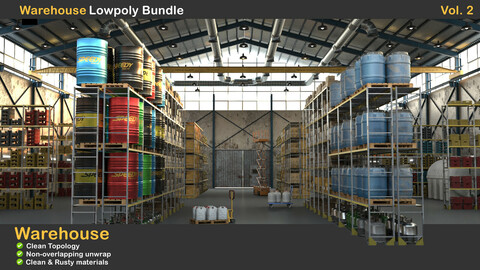 Warehouse Lowpoly Bundle VOL. 2