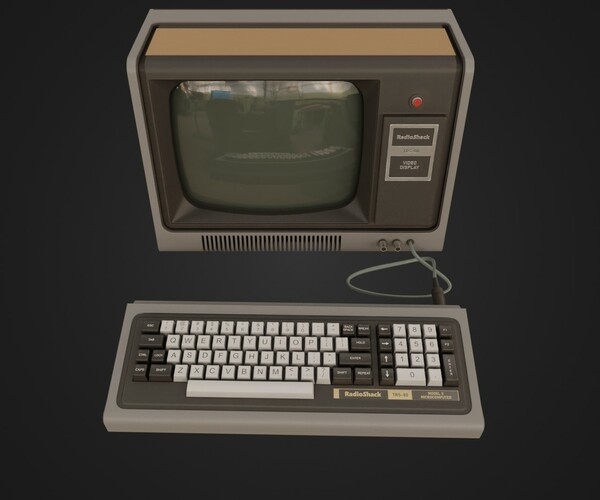 ArtStation - RadioShack TRS-80 with video display | Game Assets