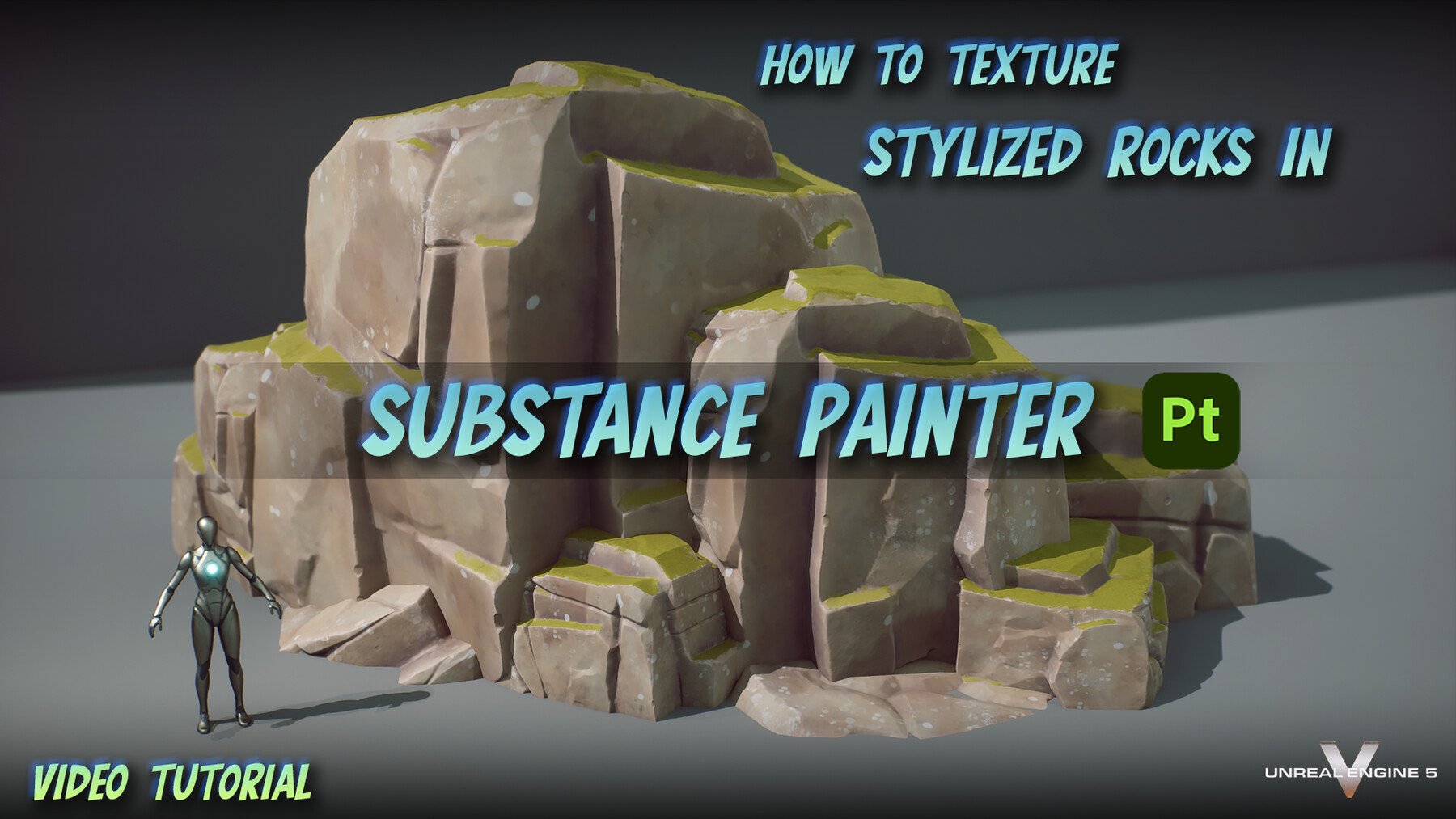 How to Texture Stylized Rocks in Substance Painter[Artstation]