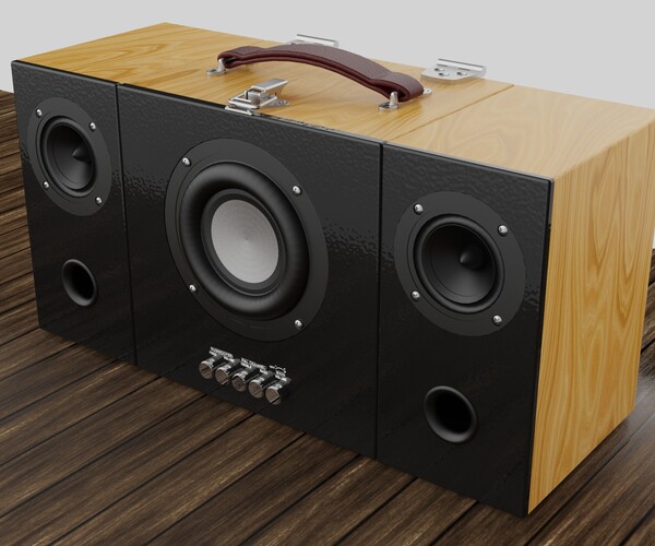 ArtStation Compact Boombox Resources