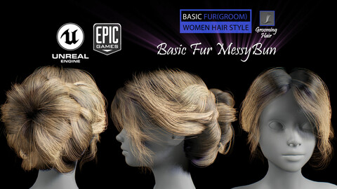 Basic Fur MessyBun (groom)
