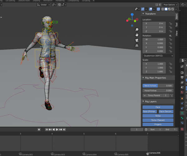 ArtStation - Woman Mannequin V1 Rigged In Blender | Game Assets