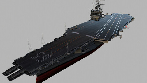 ArtStation - USS Enterprise CVN-65 Aircraft Carrier | Game Assets