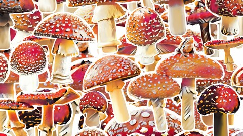 Amanita Mushrooms 30 pcs