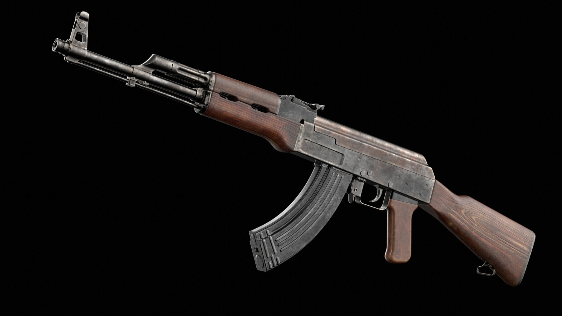 ArtStation - AK-47 / AKS Kalashnikov Assault Rifles (Game Ready) | Game ...