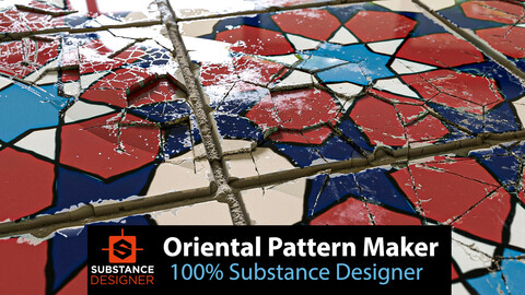 Geometric Oriental Pattern Maker - %100 Substance Designer