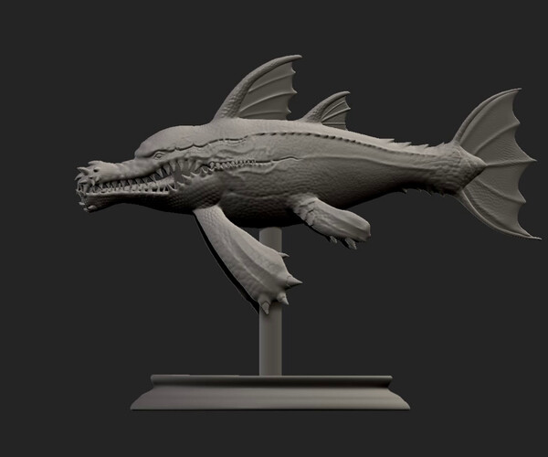 ArtStation - Sculpt Fishgator 3D Print | Resources