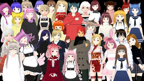 40 Cute Anime Characters DiamondPACK