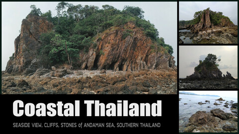500 Coastal Thailand Reference Pictures (Seaside View, Cliffs, Stones)