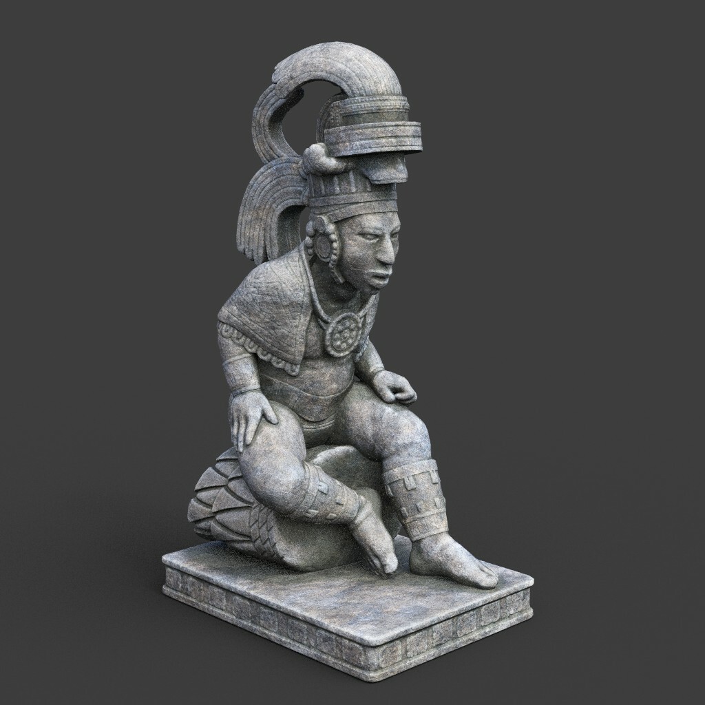 ArtStation - Low poly Mayan Inca Aztec Statue 220508 | Game Assets