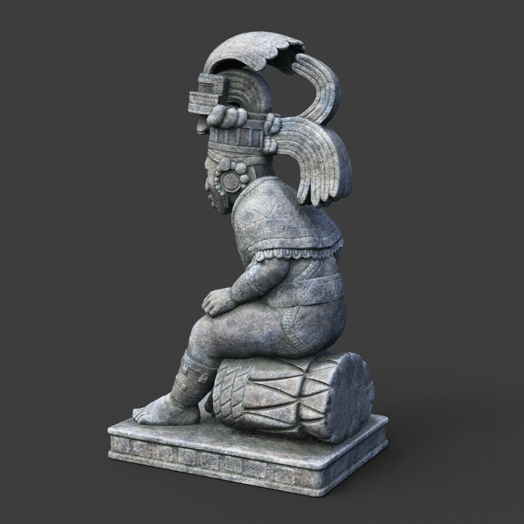 ArtStation - Low poly Mayan Inca Aztec Statue 220508 | Game Assets