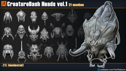 CreatureBash Heads Vol 1