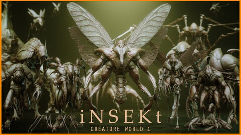 iNSEKt : 150+ Kitbash Insectoid Monster Parts