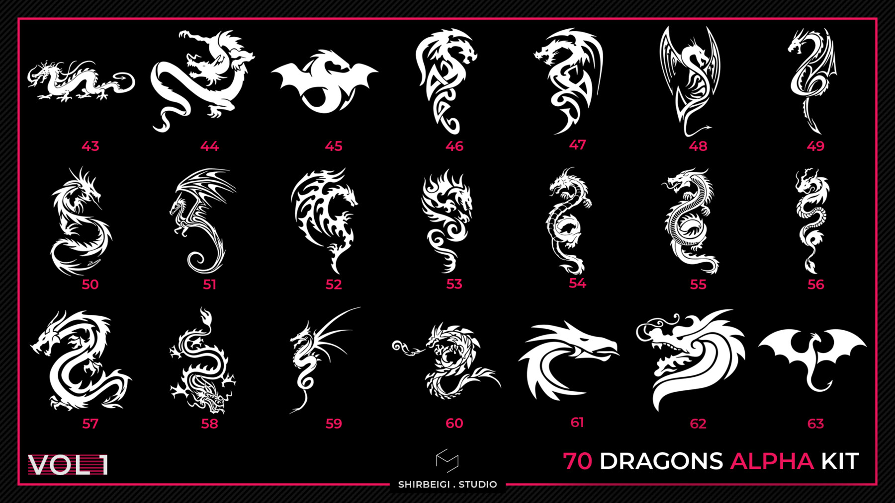 ArtStation - 70 Dragons Alpha Kit | Brushes
