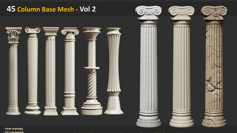 45 Column Base Mesh - Vol 2