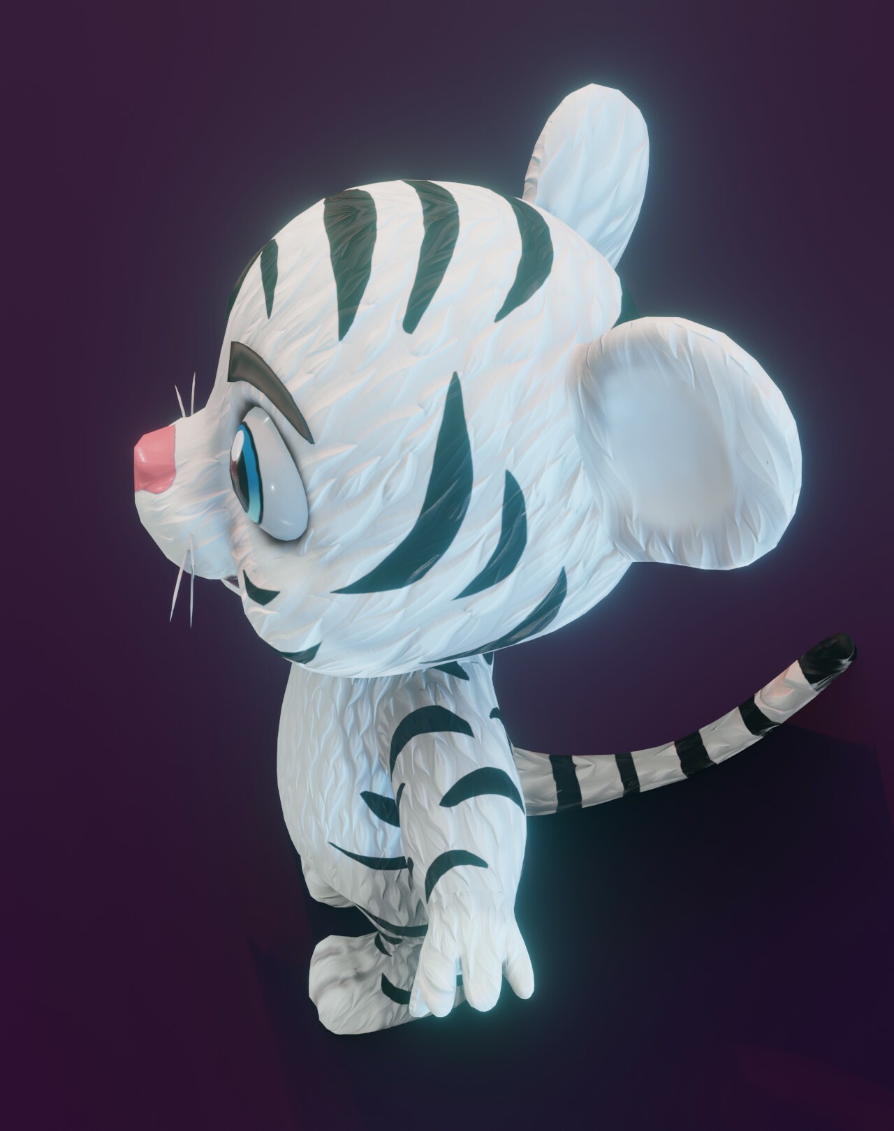 Cartoon Tiger Animated 3D Model in Characters - UE Marketplace