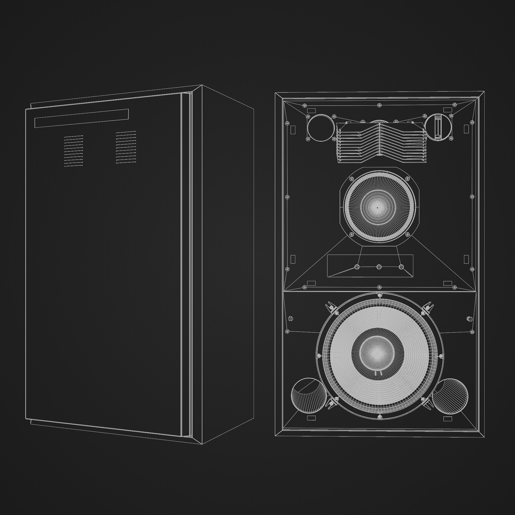 ArtStation JBL 4343 Studio Monitors in Black Resources