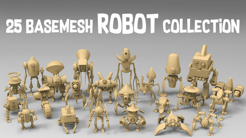 25 basemesh robot collection