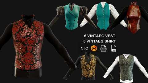 Vintage shirt and vest
